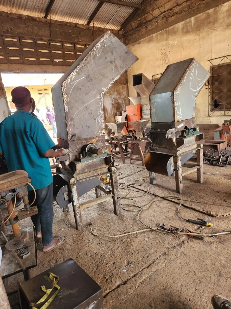 Fred Kwaku Ventures Engineers at the factory working